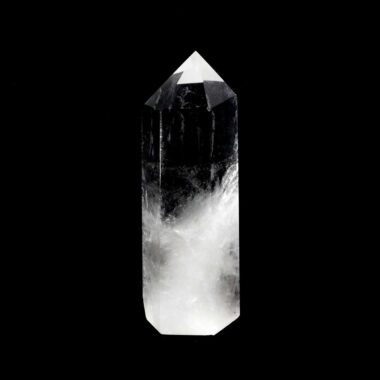 Bergkristall Spitze Höhe 74 mm transparent und glasklar aus Brasilien Edelsteine Heilsteine bei Wunderstein24