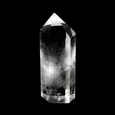 Bergkristall Spitze Höhe 67 mm transparent und glasklar aus Brasilien Edelsteine Heilsteine bei Wunderstein24