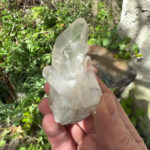 Bergkristall Stufe transparent und glasklar aus Brasilien Edelsteine Heilsteine bei Wunderstein24