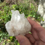 Bergkristall Stufe transparent und glasklar aus Brasilien Edelsteine Heilsteine bei Wunderstein24