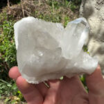 Bergkristall Stufe transparent und glasklar aus Brasilien Edelsteine Heilsteine bei Wunderstein24