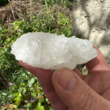 Bergkristall Stufe transparent und glasklar aus Brasilien Edelsteine Heilsteine bei Wunderstein24