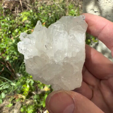 Bergkristall Stufe transparent und glasklar aus Brasilien Edelsteine Heilsteine bei Wunderstein24
