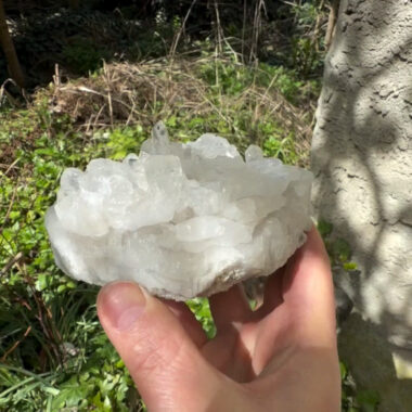 Bergkristall Stufe transparent und glasklar aus Brasilien Edelsteine Heilsteine bei Wunderstein24