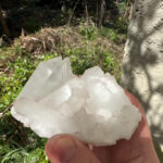 Bergkristall Stufe transparent und glasklar aus Brasilien Edelsteine Heilsteine bei Wunderstein24