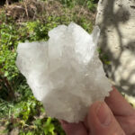 Bergkristall Stufe transparent und glasklar aus Brasilien Edelsteine Heilsteine bei Wunderstein24