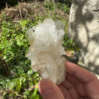 Bergkristall Stufe transparent und glasklar aus Brasilien Edelsteine Heilsteine bei Wunderstein24