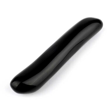 Obsidian schwarz Massagestab Länge ca. 145 mm | Ø ca. 29 mm AAA – Qualität aus Mexiko Edelsteine Heilsteine bei Wunderstein24