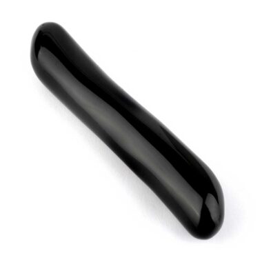 Obsidian schwarz Massagestab Länge ca. 145 mm | Ø ca. 29 mm AAA – Qualität aus Mexiko Edelsteine Heilsteine bei Wunderstein24