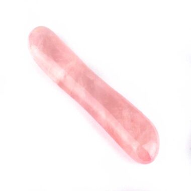Rosenquarz Massagestab Länge ca. 145 mm | Ø ca. 29 mm AA – Qualität aus Madagaskar Edelsteine Heilsteine bei Wunderstein24